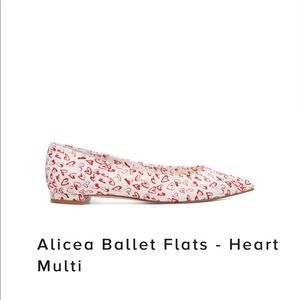 NINEWEST Red and White Flats/Loafers